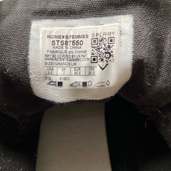 Sperry x Rebecca Minkoff Washed Canvas High Top Sneakers in Black 9.5 - Picture 12 of 15